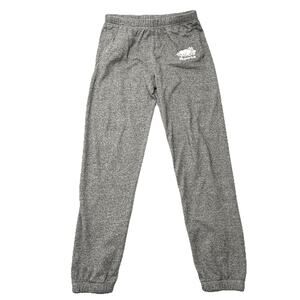 Roots Canada Joggers Sweatpants Womens S Elastic Cuffs Drawstring Gray Heathered